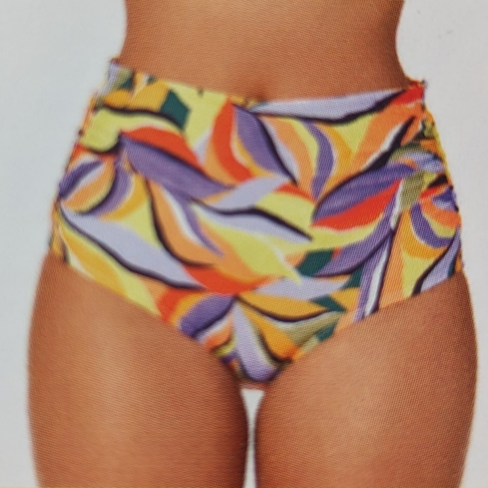 nwt ANNE COLE 3 way convertible bikini bottom seagrass L